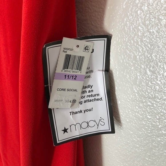 NWT B. Darlin Red Cutout Dress - Picture 4 of 8